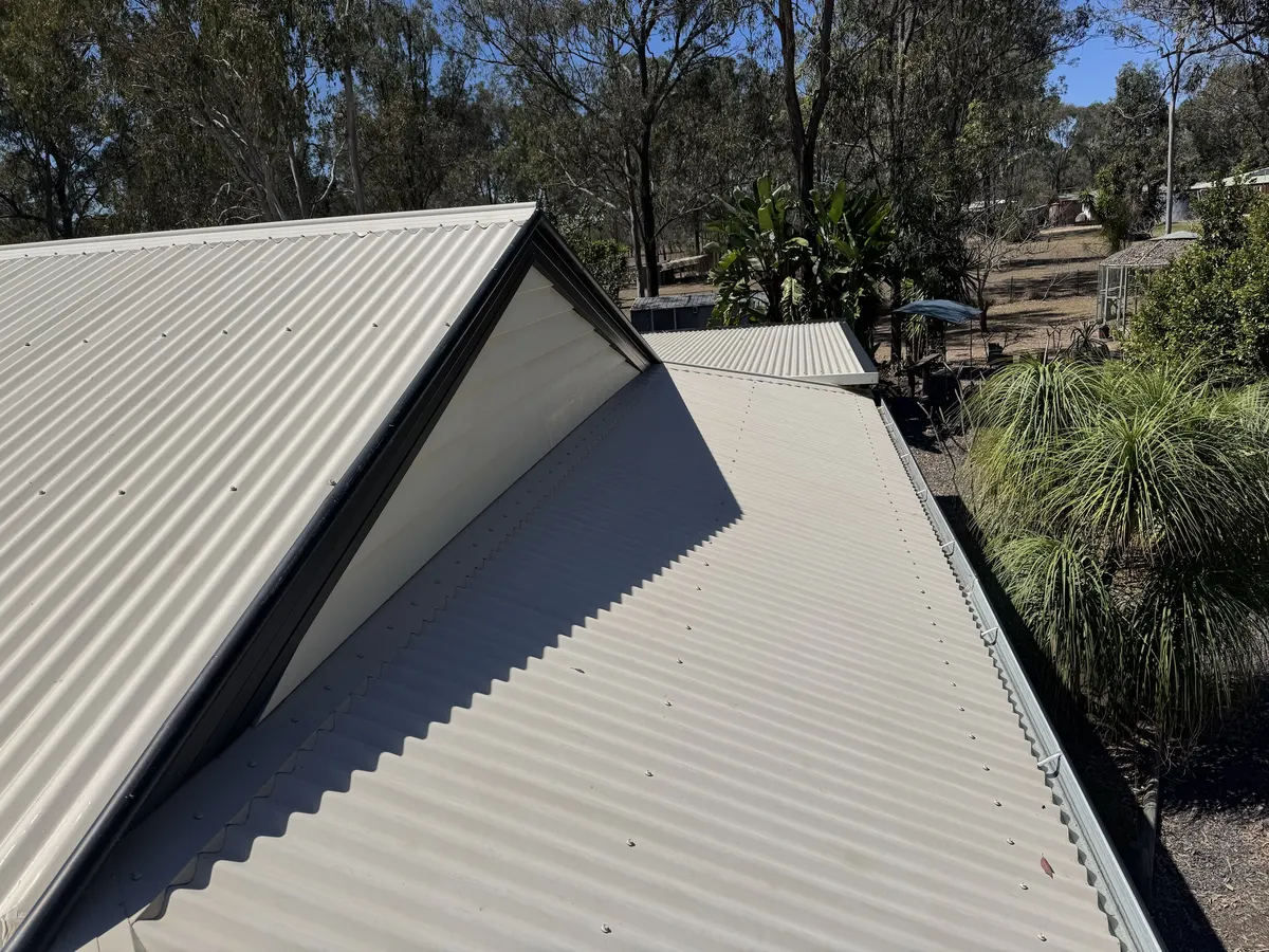 The same roof after a soft wash